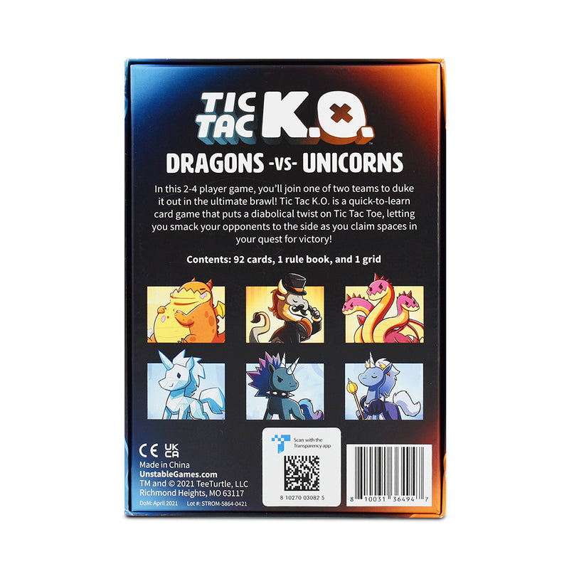 Load image into Gallery viewer, Unstable Games - Tic Tac K.O - Dragons vs Unicorns
