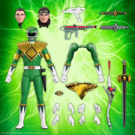 Super 7 - Mighty Morphin Power Rangers Ultimates Wave 1 - Green Ranger