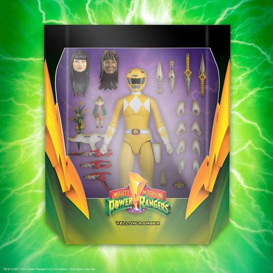 Super 7 - Mighty Morphin Power Rangers Ultimates Wave 1 - Yellow Ranger