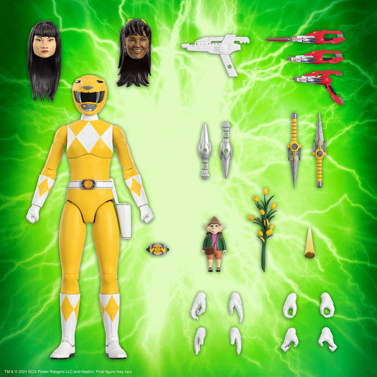 Super 7 - Mighty Morphin Power Rangers Ultimates Wave 1 - Yellow Ranger