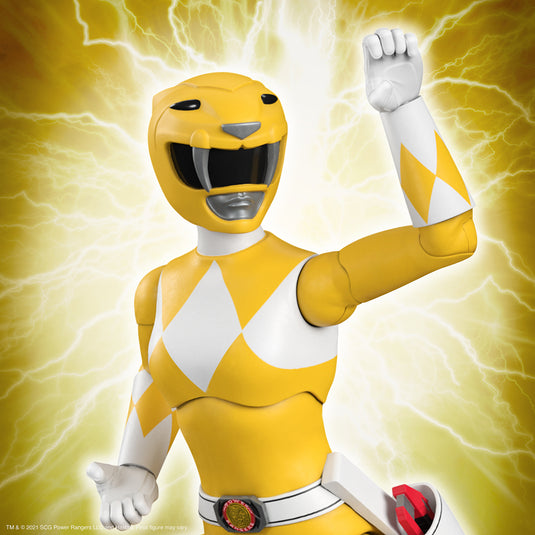 Super 7 - Mighty Morphin Power Rangers Ultimates Wave 1 - Yellow Ranger