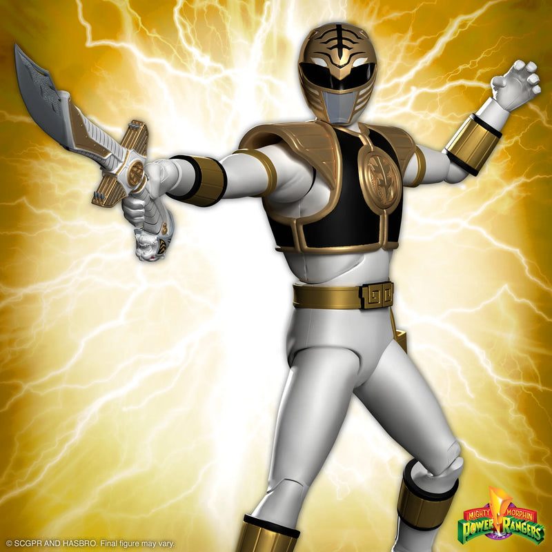 Load image into Gallery viewer, Super 7 - Mighty Morphin Power Rangers Ultimates White Ranger
