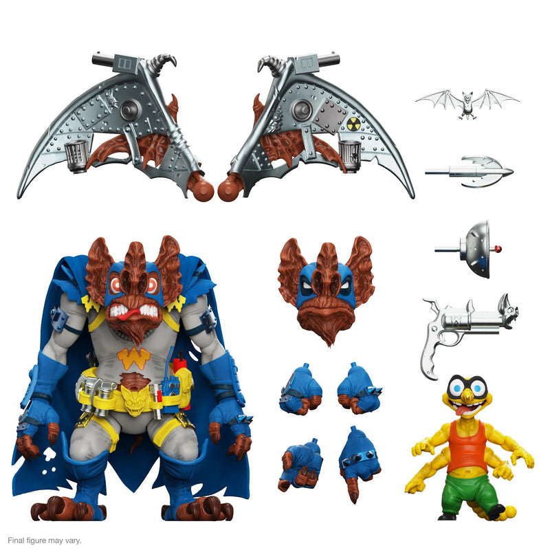 Load image into Gallery viewer, Super 7 - Teenage Mutant Ninja Turtles Ultimates: Wingnut &amp; Screwloose
