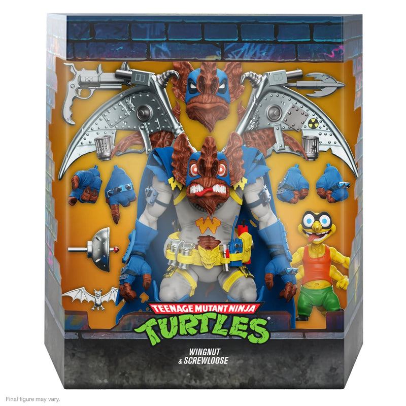 Load image into Gallery viewer, Super 7 - Teenage Mutant Ninja Turtles Ultimates: Wingnut &amp; Screwloose
