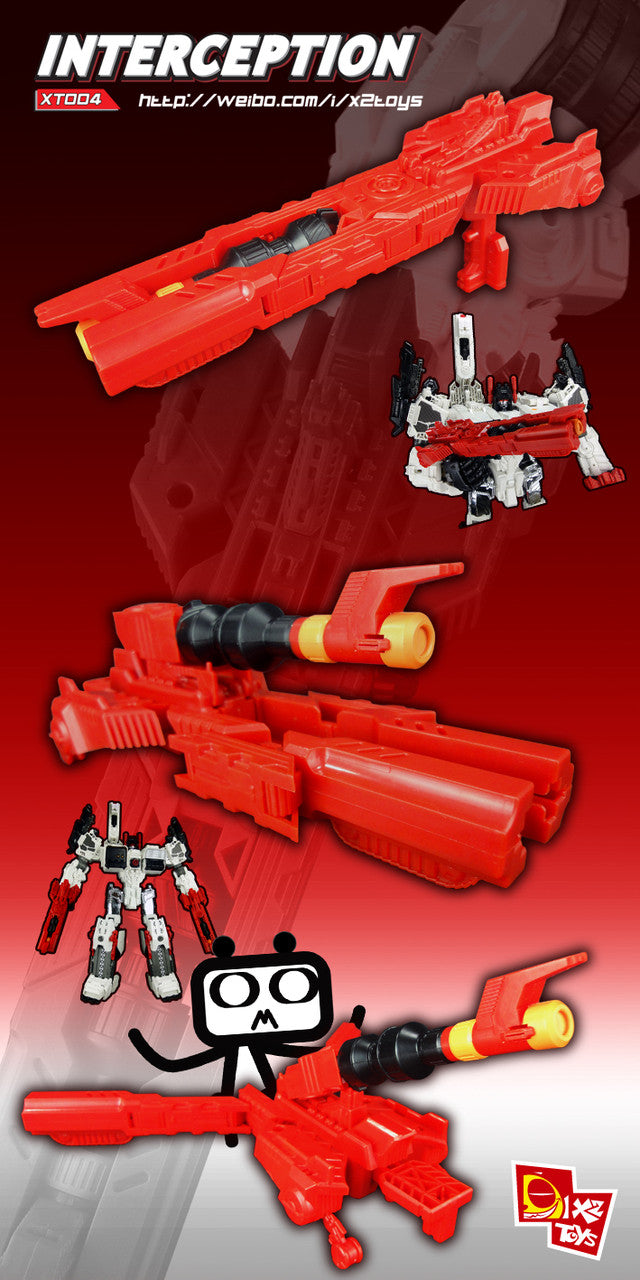 Load image into Gallery viewer, X2 Toys - XT004 Interceptor - Red
