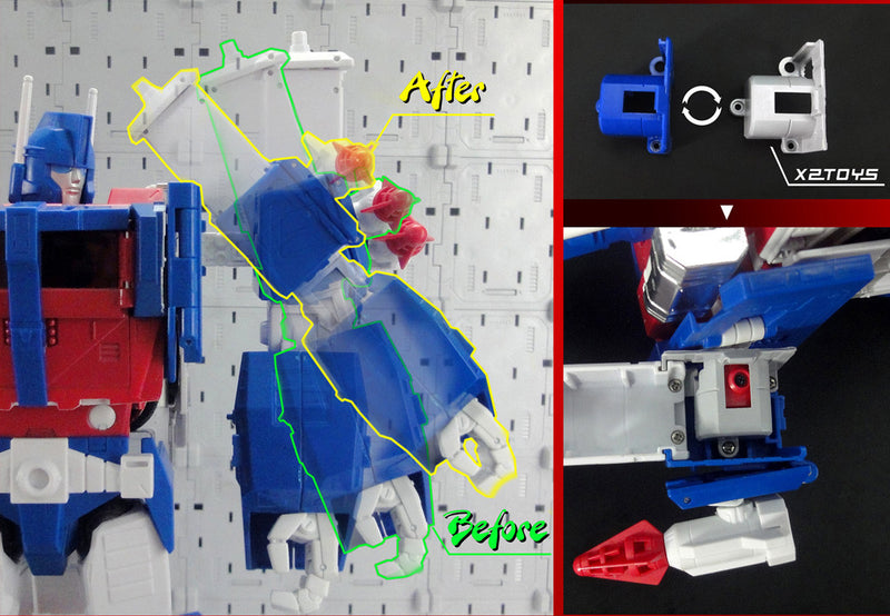 Load image into Gallery viewer, X2 Toys - XT007 MP-22 Ultra Magnus - Blaster &amp; Shoulder Upgrade Kit
