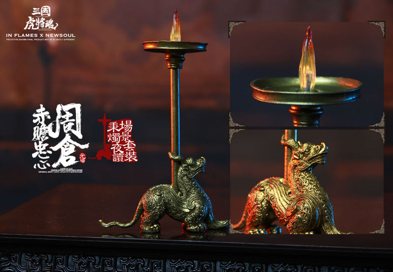 Load image into Gallery viewer, Inflames Toys x Newsoul Toys - Soul of Tiger Generals: Zhou Cang with Night Reading Scene
