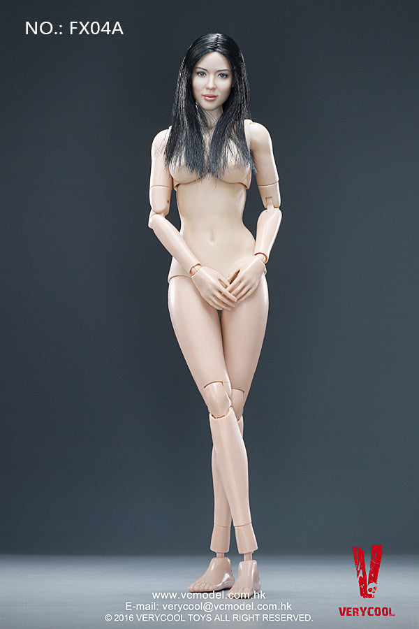 Load image into Gallery viewer, Very Cool - Asian Black Straight Hair Headsculpt + VC 3.0 Female Body Set
