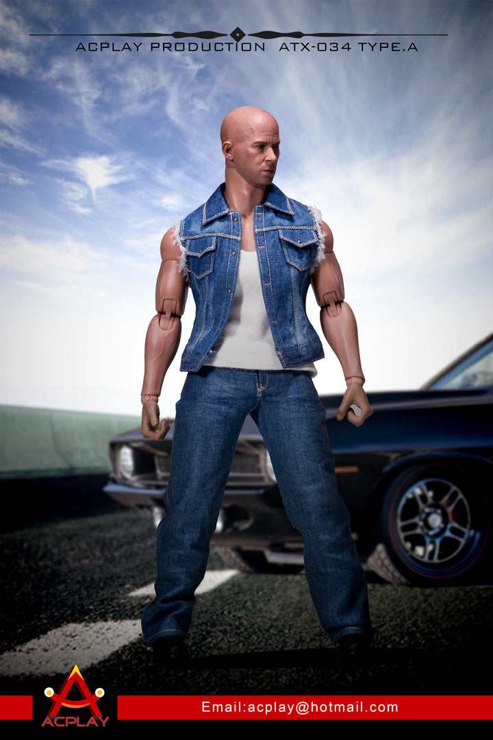 Load image into Gallery viewer, AC Play - Dominic Toretto Denim Vest Set
