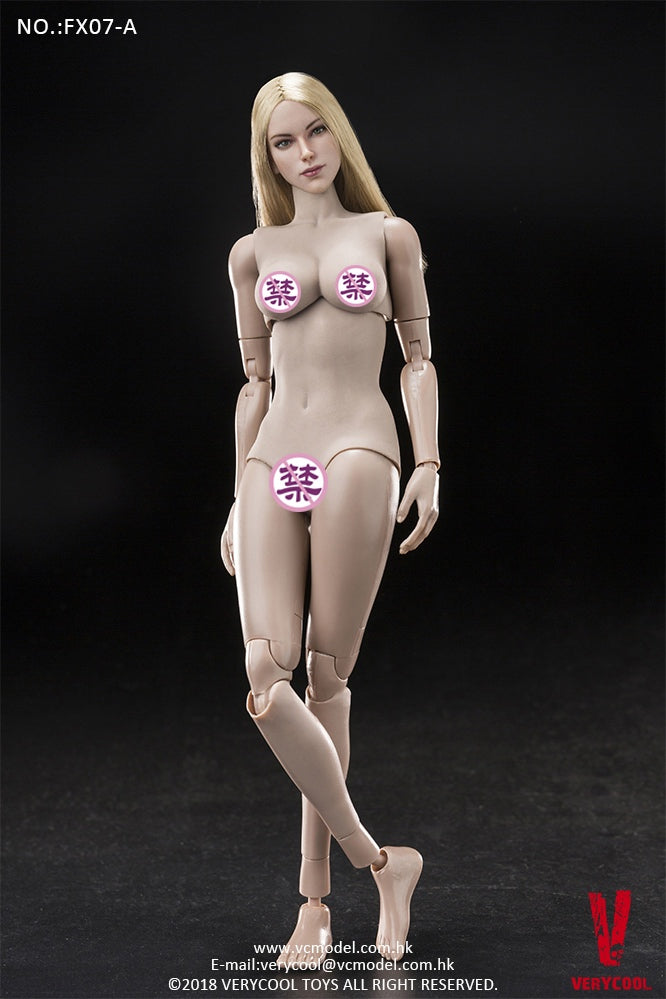 Load image into Gallery viewer, Very Cool - Supermodel Head Sculpt and Female Body Set - Golden Straight Hair
