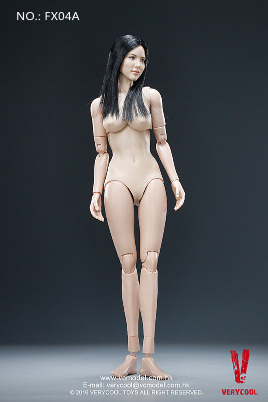 Very Cool - Asian Black Straight Hair Headsculpt + VC 3.0 Female Body Set