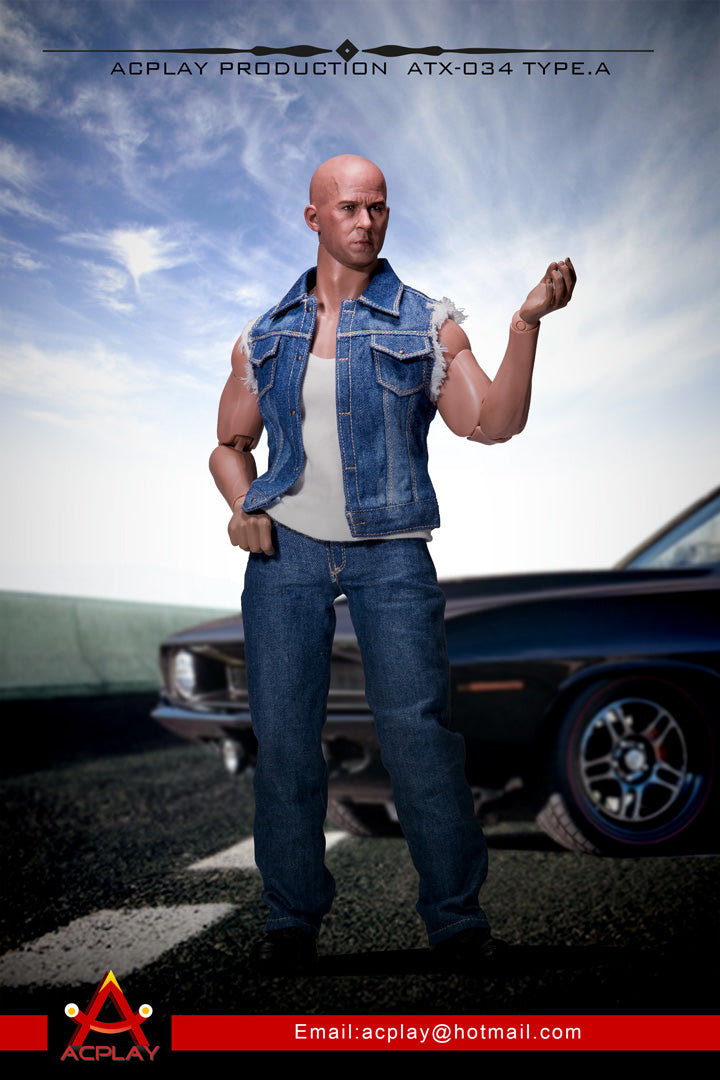 Load image into Gallery viewer, AC Play - Dominic Toretto Denim Vest Set
