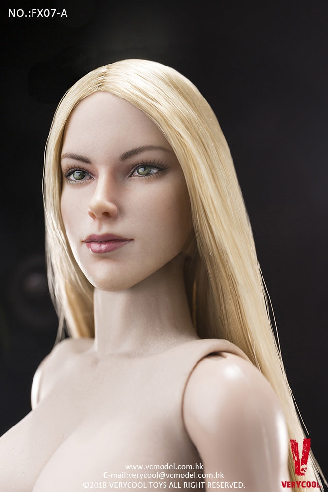 Load image into Gallery viewer, Very Cool - Supermodel Head Sculpt and Female Body Set - Golden Straight Hair
