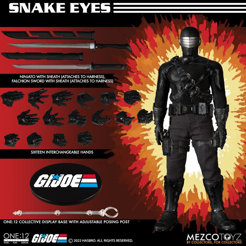 Load image into Gallery viewer, Mezco Toyz - One:12 G.I. Joe: Deluxe Snake Eyes
