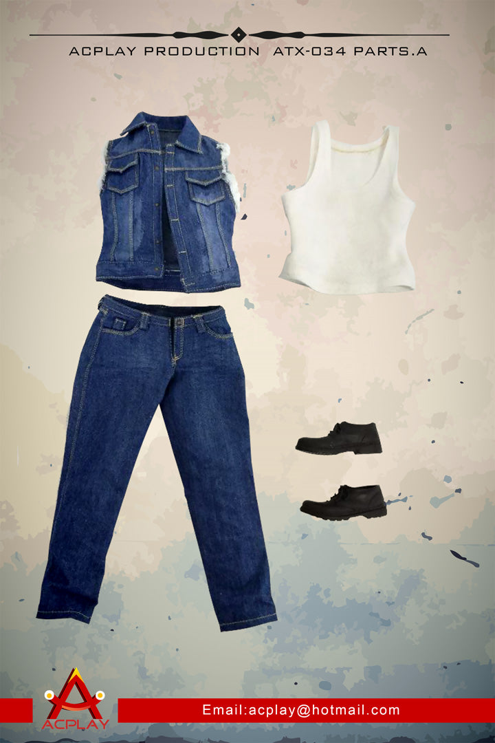 Load image into Gallery viewer, AC Play - Dominic Toretto Denim Vest Set
