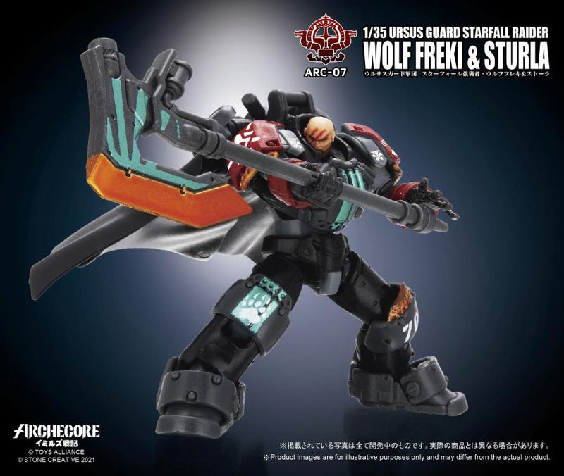 Load image into Gallery viewer, Toys Alliance - Archecore: ARC-07 Ursus Guard Starfall Raider Wolf Freki &amp; Sturla
