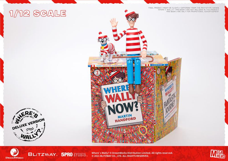 Load image into Gallery viewer, Blitzway - MEGAHERO Where&#39;s Waldo: Waldo Deluxe 1/12 Scale Figure
