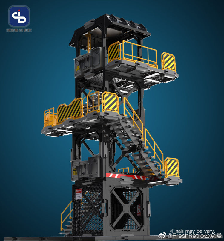 Load image into Gallery viewer, Fresh Retro: Scene in Box - SIB01 Watchtower Diorama Building Set
