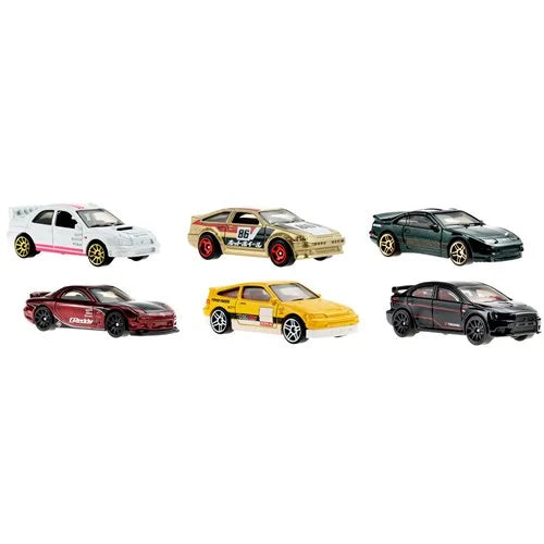 Mattel - Hot Wheels Themed Car Culture Vehicles - Pack of 6
