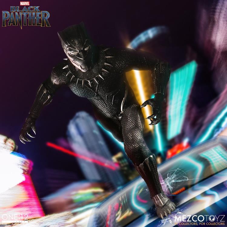 Load image into Gallery viewer, Mezco Toyz - One:12 Black Panther Action Figure

