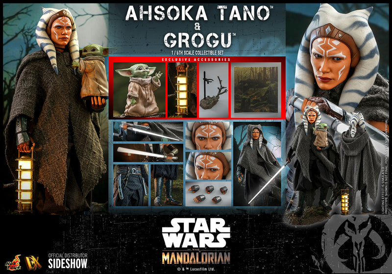 Load image into Gallery viewer, Hot Toys - Star Wars The Mandalorian - Ahsoka Tano and Grogu Set
