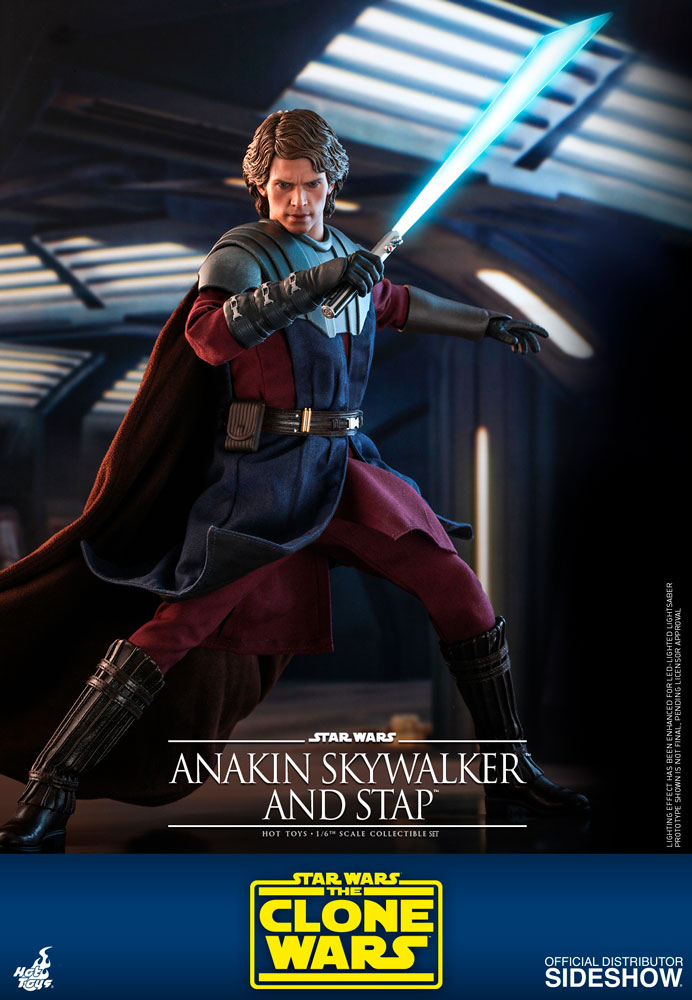 Load image into Gallery viewer, Hot Toys - Star Wars The Clone Wars - Anakin Skywalker and STAP Set
