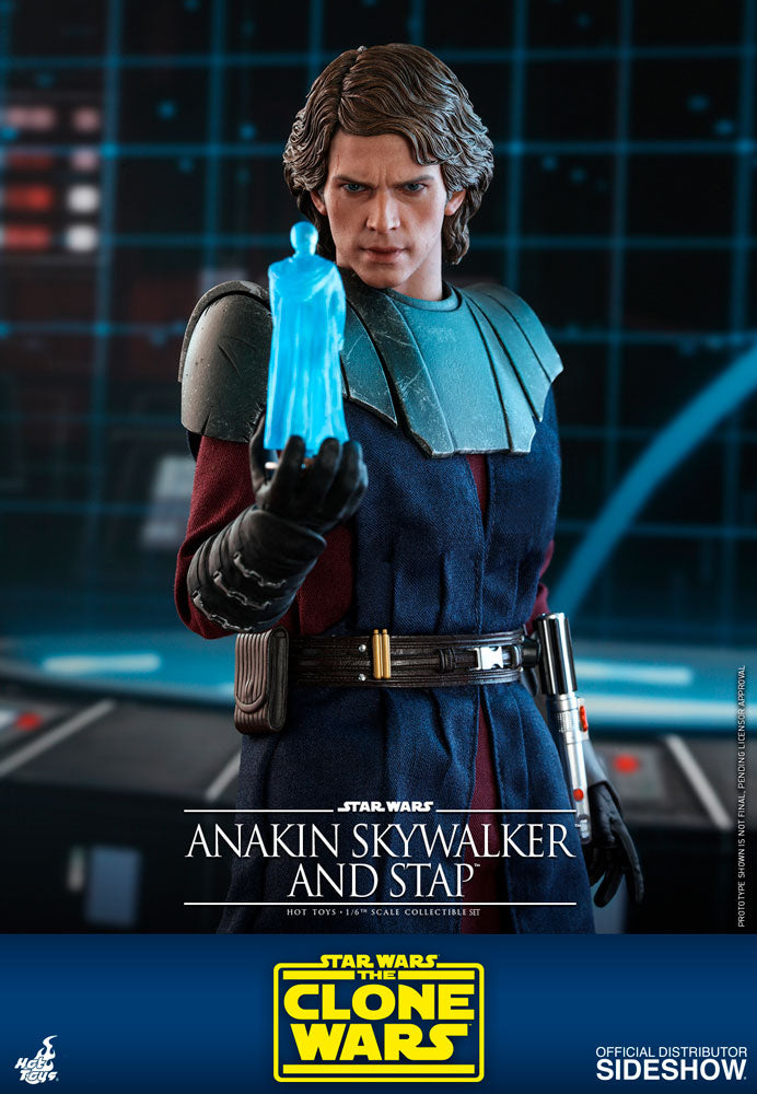 Load image into Gallery viewer, Hot Toys - Star Wars The Clone Wars - Anakin Skywalker and STAP Set
