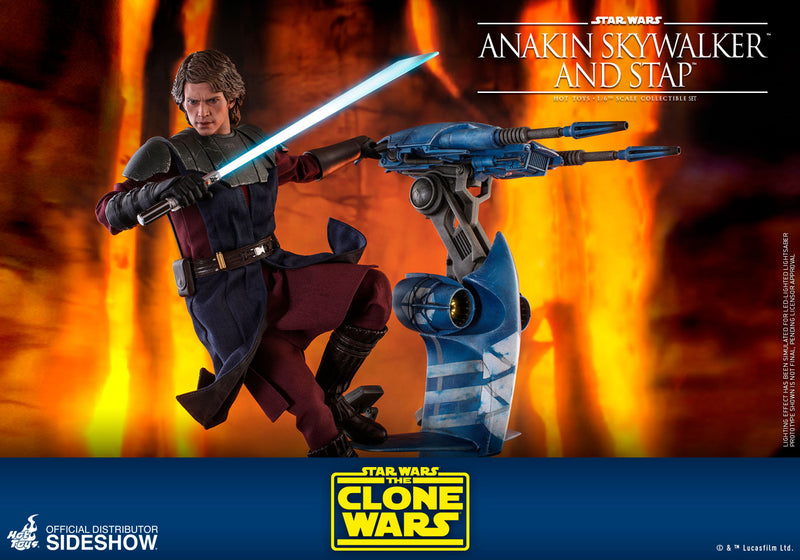 Load image into Gallery viewer, Hot Toys - Star Wars The Clone Wars - Anakin Skywalker and STAP Set
