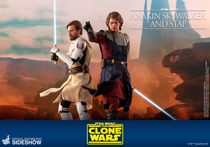 Load image into Gallery viewer, Hot Toys - Star Wars The Clone Wars - Anakin Skywalker and STAP Set
