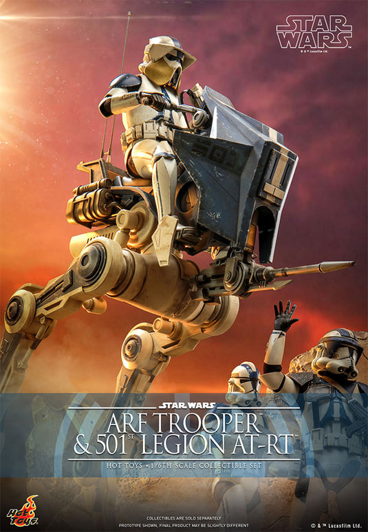 Hot Toys - Star Wars: The Clone Wars - ARF Trooper and 501st Legion AT-RT