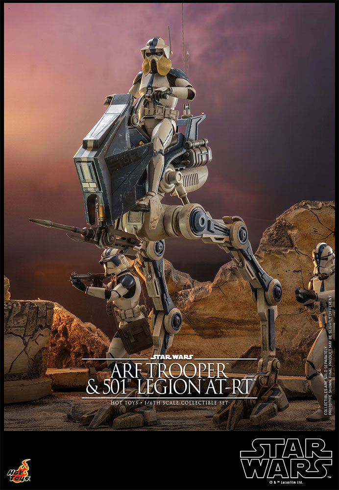 Load image into Gallery viewer, Hot Toys - Star Wars: The Clone Wars - ARF Trooper and 501st Legion AT-RT
