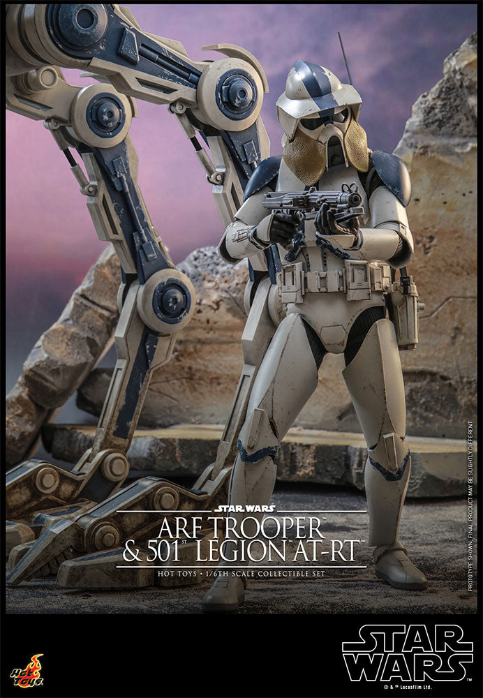 Load image into Gallery viewer, Hot Toys - Star Wars: The Clone Wars - ARF Trooper and 501st Legion AT-RT
