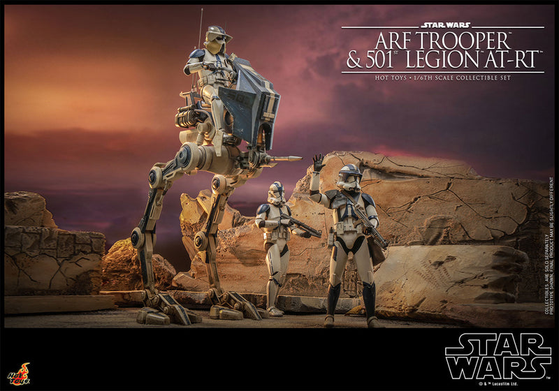 Load image into Gallery viewer, Hot Toys - Star Wars: The Clone Wars - ARF Trooper and 501st Legion AT-RT
