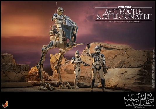 Hot Toys - Star Wars: The Clone Wars - ARF Trooper and 501st Legion AT-RT
