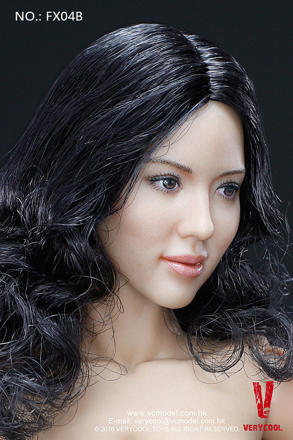 Load image into Gallery viewer, Very Cool - Asian Black Curly Hair Headsculpt + VC 3.0 Female Body Set
