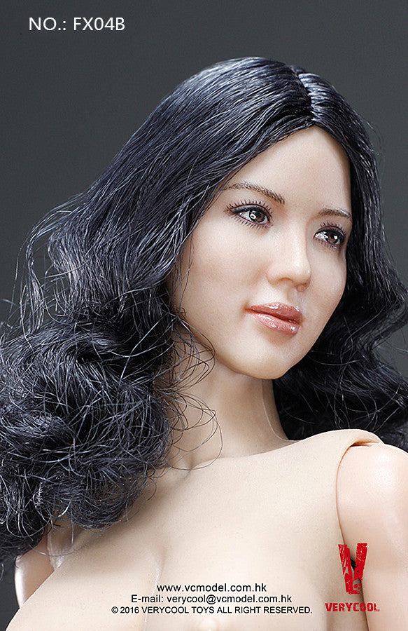 Load image into Gallery viewer, Very Cool - Asian Black Curly Hair Headsculpt + VC 3.0 Female Body Set
