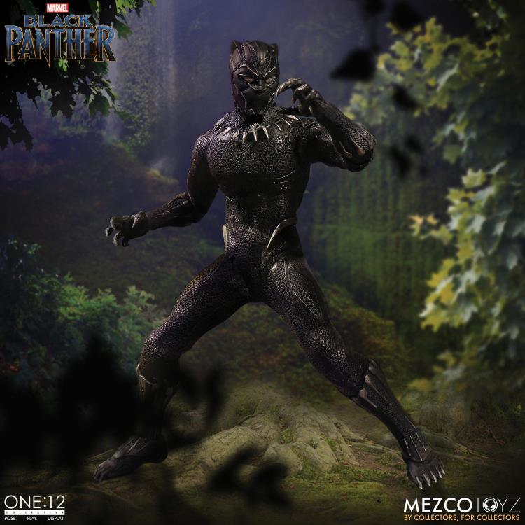 Load image into Gallery viewer, Mezco Toyz - One:12 Black Panther Action Figure
