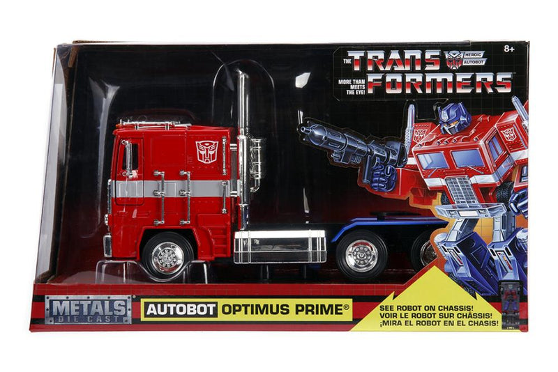 Load image into Gallery viewer, Jada Toys - Transformers G1: Optimus Prime Die-Cast Metal Vehicle 1/24 Scale
