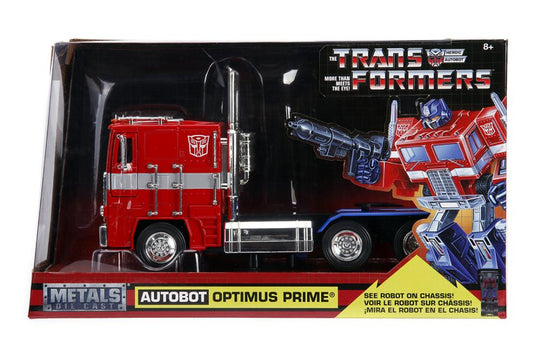 Jada Toys - Transformers G1: Optimus Prime Die-Cast Metal Vehicle 1/24 Scale