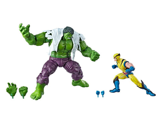 Marvel Legends Marvel Comics 80th Anniversary Hulk VS Wolverine 2 P Ages Three and Up