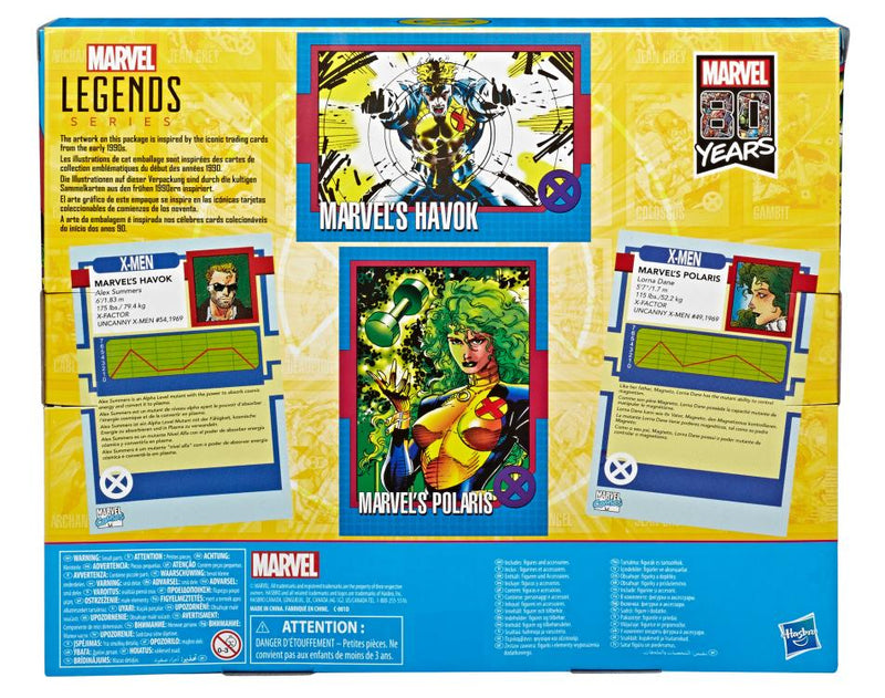 Load image into Gallery viewer, Marvel Legends - Marvel Comics 80th Anniversary: Havok &amp; Polaris
