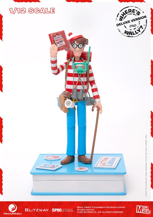 Load image into Gallery viewer, Blitzway - MEGAHERO Where&#39;s Waldo: Waldo Deluxe 1/12 Scale Figure
