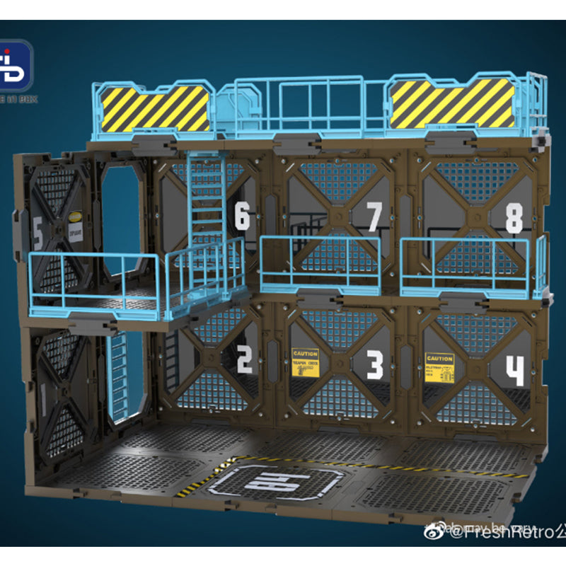 Load image into Gallery viewer, Fresh Retro: Scene in Box - SIB03 Fortifications Type A Diorama Building Set
