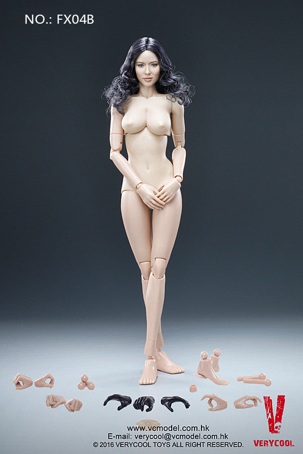 Load image into Gallery viewer, Very Cool - Asian Black Curly Hair Headsculpt + VC 3.0 Female Body Set
