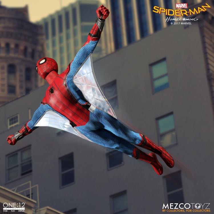 Load image into Gallery viewer, Mezco Toyz - One:12 Spider-Man: Homecoming Action Figure
