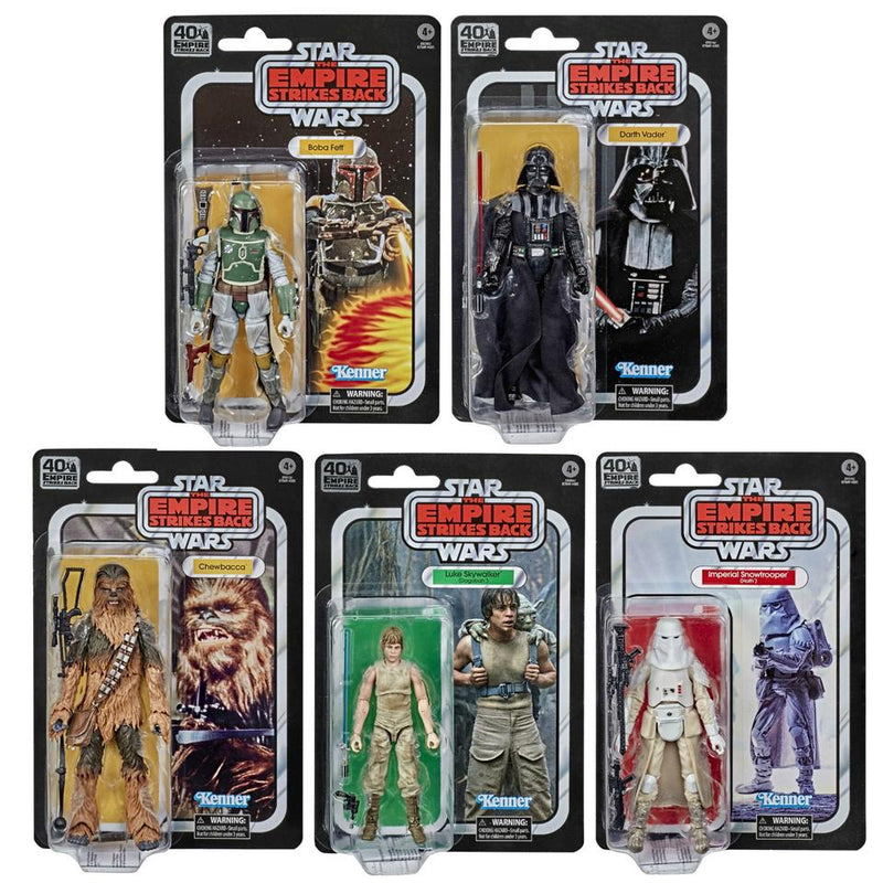 Load image into Gallery viewer, Star Wars the Black Series - Empire Strikes Back 40th Anniversary Wave 3 Set of 5
