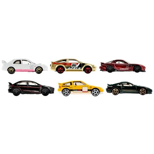 Mattel - Hot Wheels Themed Car Culture Vehicles - Pack of 6