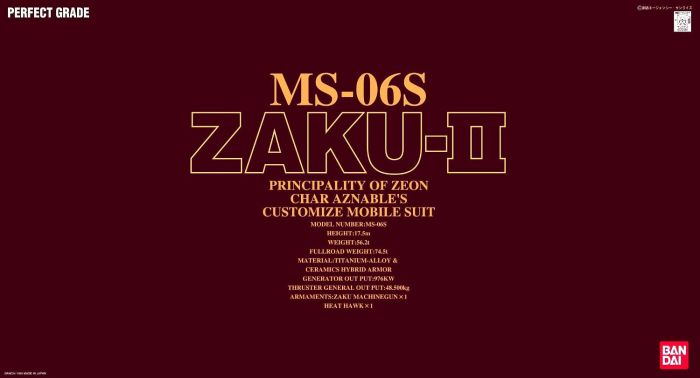 Load image into Gallery viewer, Perfect Grade - MS-06S Char Aznable&#39;s Zaku-II
