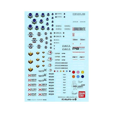 Bandai - Decal 18 - Master Grade Gundam Decal Set for Mobile Suit [Gundam Seed] Series #1