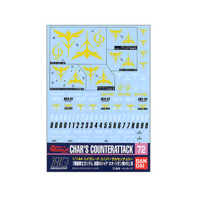 Bandai - Decal 72 - Char's Counterattack [Neo Zeon]